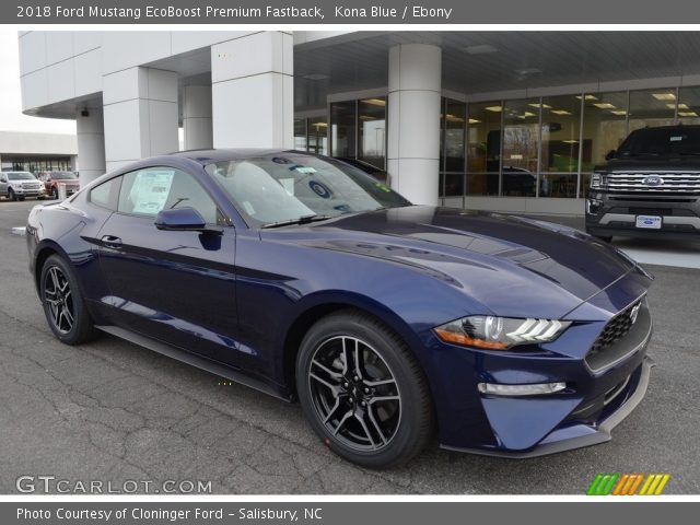 2018 Ford Mustang EcoBoost Premium Fastback in Kona Blue