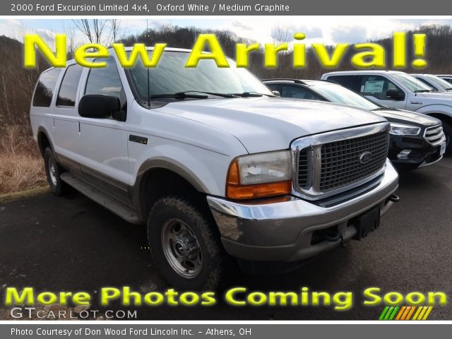 2000 Ford Excursion Limited 4x4 in Oxford White