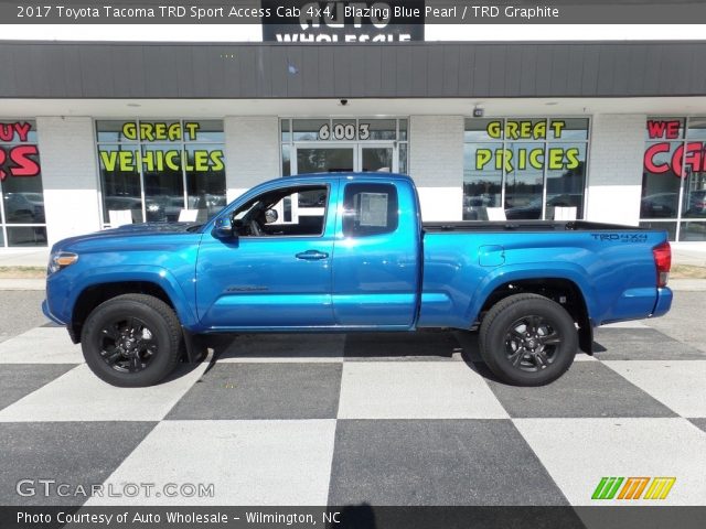 2017 Toyota Tacoma TRD Sport Access Cab 4x4 in Blazing Blue Pearl