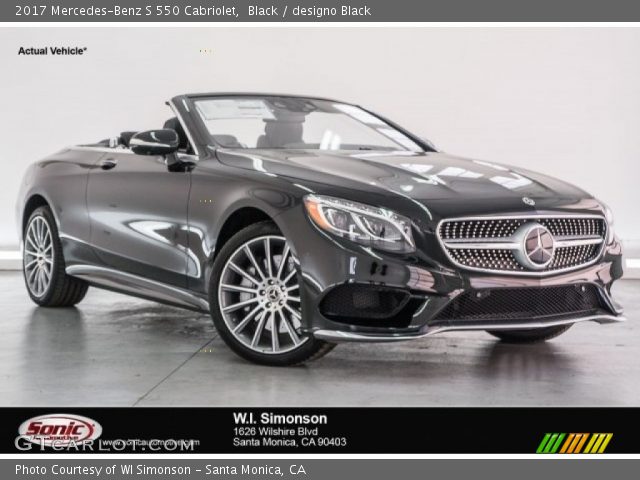 2017 Mercedes-Benz S 550 Cabriolet in Black