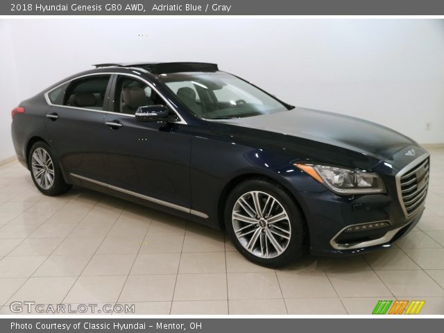 2018 Hyundai Genesis G80 AWD in Adriatic Blue
