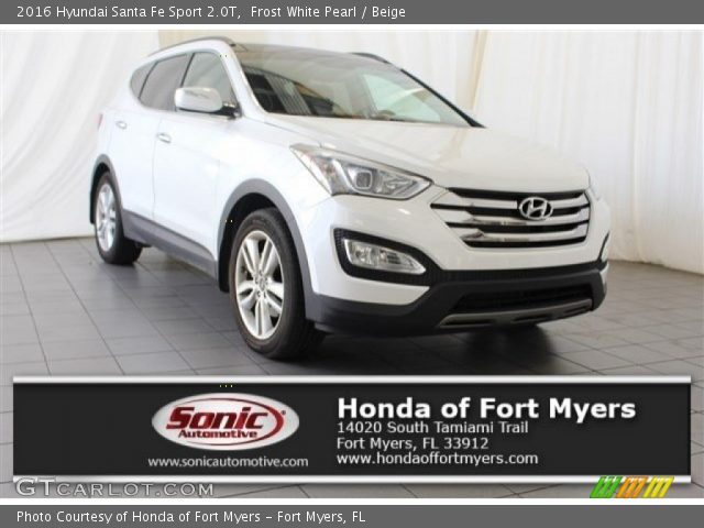 2016 Hyundai Santa Fe Sport 2.0T in Frost White Pearl