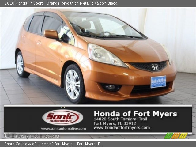 2010 Honda Fit Sport in Orange Revolution Metallic