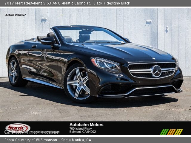 2017 Mercedes-Benz S 63 AMG 4Matic Cabriolet in Black