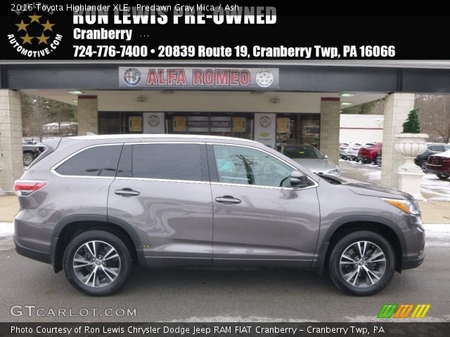 2016 Toyota Highlander XLE in Predawn Gray Mica
