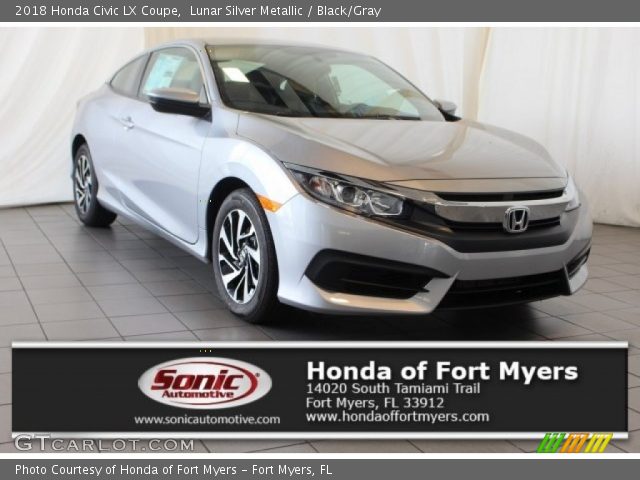 2018 Honda Civic LX Coupe in Lunar Silver Metallic