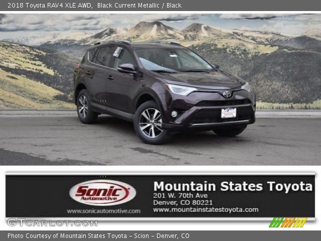 2018 Toyota RAV4 XLE AWD in Black Current Metallic