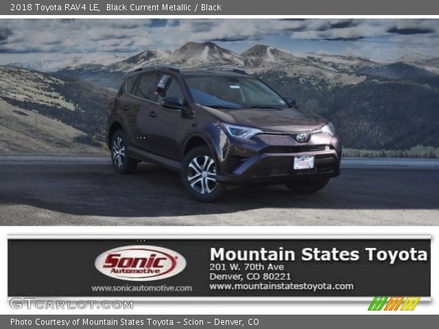 2018 Toyota RAV4 LE in Black Current Metallic