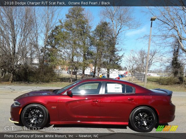 Octane Red Pearl 2018 Dodge Charger R T Scat Pack Black