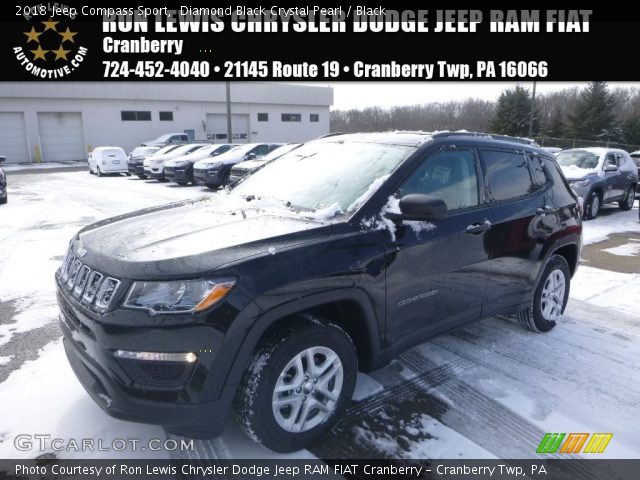 2018 Jeep Compass Sport in Diamond Black Crystal Pearl