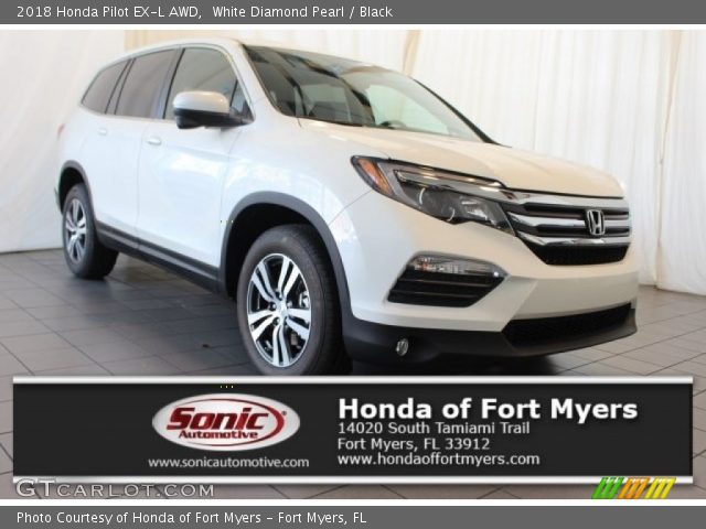 2018 Honda Pilot EX-L AWD in White Diamond Pearl