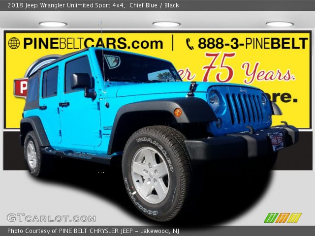 2018 Jeep Wrangler Unlimited Sport 4x4 in Chief Blue