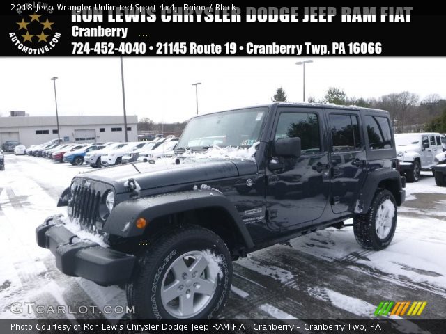 2018 Jeep Wrangler Unlimited Sport 4x4 in Rhino