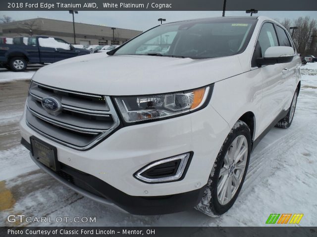 2018 Ford Edge Titanium AWD in White Platinum