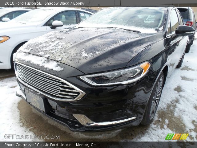 2018 Ford Fusion SE in Shadow Black