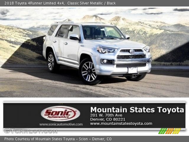 2018 Toyota 4Runner Limited 4x4 in Classic Silver Metallic