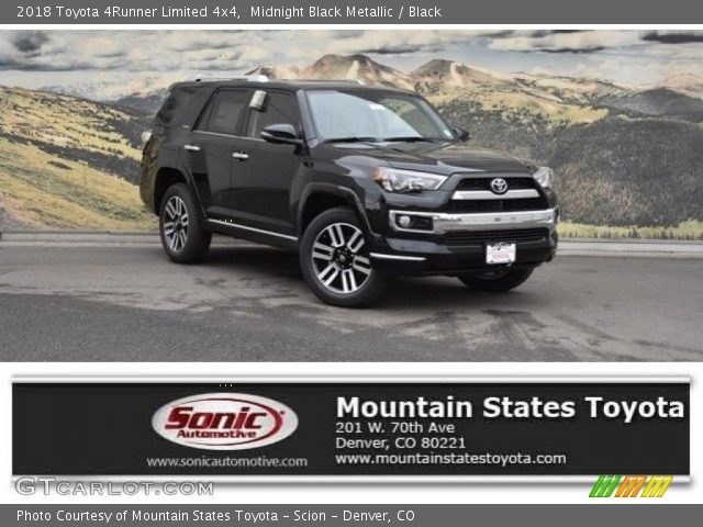 2018 Toyota 4Runner Limited 4x4 in Midnight Black Metallic