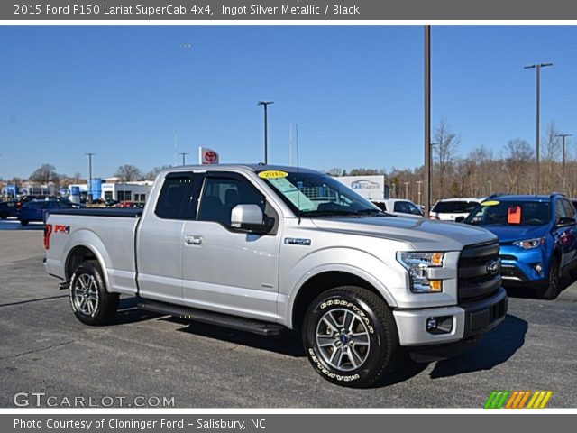 2015 Ford F150 Lariat SuperCab 4x4 in Ingot Silver Metallic