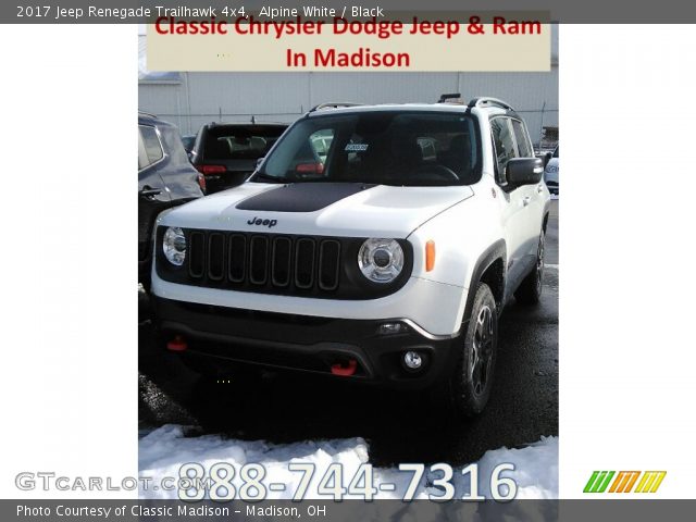 2017 Jeep Renegade Trailhawk 4x4 in Alpine White