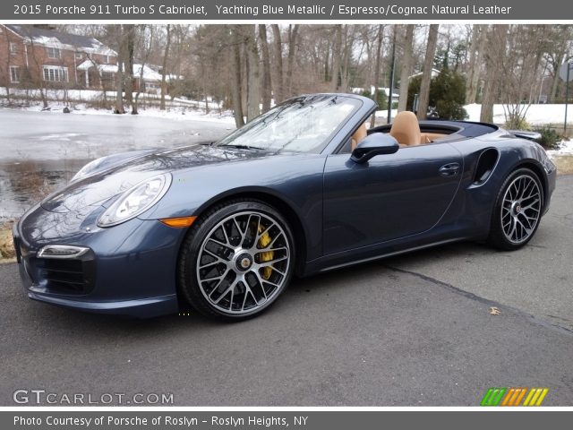 2015 Porsche 911 Turbo S Cabriolet in Yachting Blue Metallic