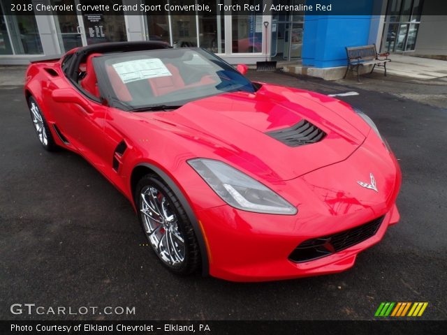 2018 Chevrolet Corvette Grand Sport Convertible in Torch Red