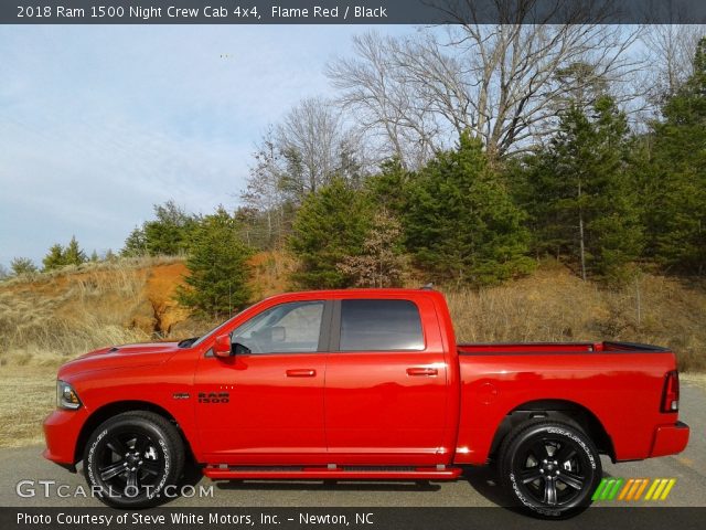 2018 Ram 1500 Night Crew Cab 4x4 in Flame Red