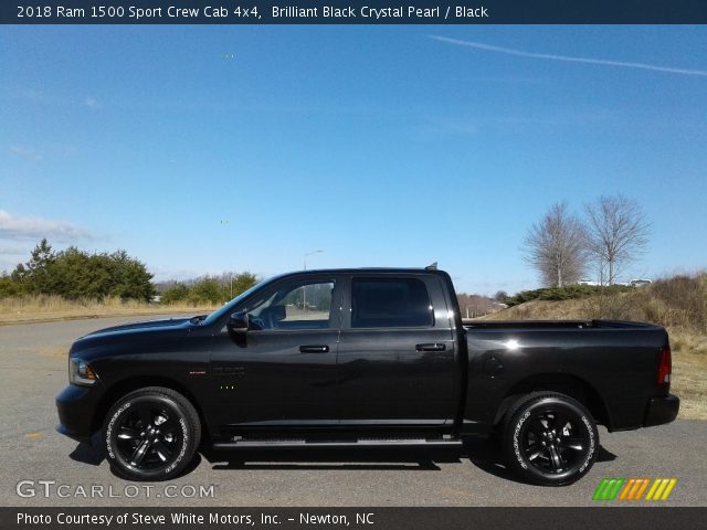 2018 Ram 1500 Sport Crew Cab 4x4 in Brilliant Black Crystal Pearl