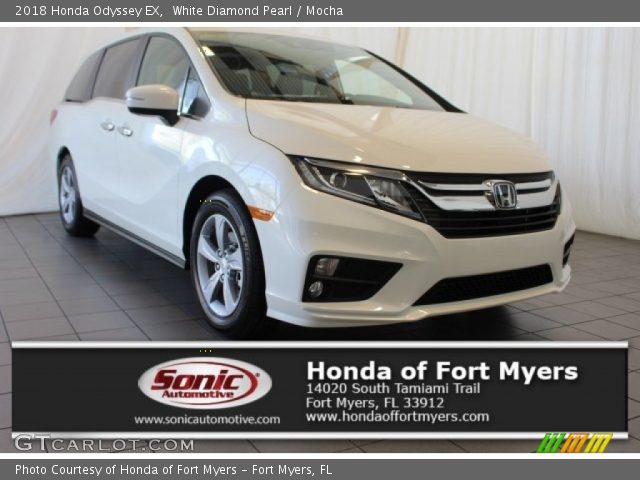 2018 Honda Odyssey EX in White Diamond Pearl