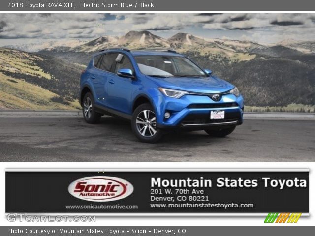 2018 Toyota RAV4 XLE in Electric Storm Blue