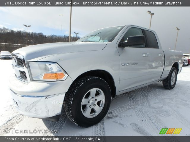 2011 Dodge Ram 1500 SLT Quad Cab 4x4 in Bright Silver Metallic