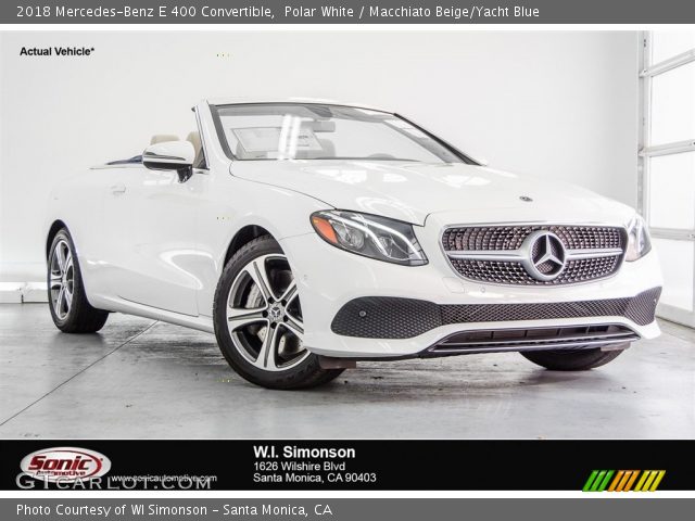 2018 Mercedes-Benz E 400 Convertible in Polar White