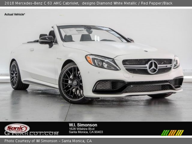 2018 Mercedes-Benz C 63 AMG Cabriolet in designo Diamond White Metallic