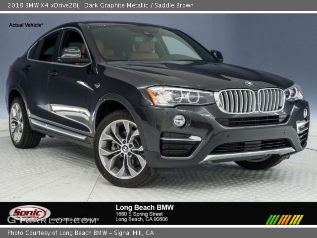 2018 BMW X4 xDrive28i in Dark Graphite Metallic