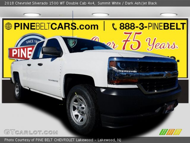 2018 Chevrolet Silverado 1500 WT Double Cab 4x4 in Summit White