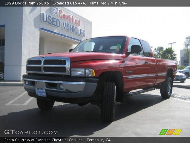 1999 Dodge Ram 2500 ST Extended Cab 4x4 in Flame Red