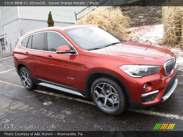 2018 BMW X1 xDrive28i in Sunset Orange Metallic