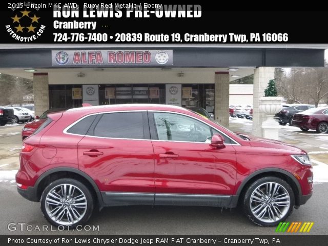 2015 Lincoln MKC AWD in Ruby Red Metallic