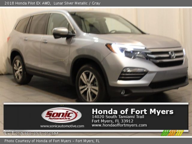 2018 Honda Pilot EX AWD in Lunar Silver Metallic
