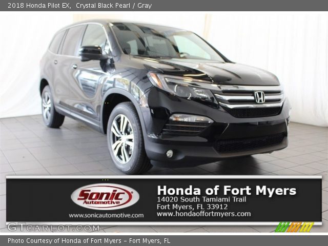 2018 Honda Pilot EX in Crystal Black Pearl