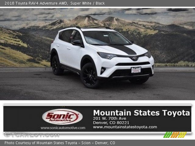 2018 Toyota RAV4 Adventure AWD in Super White