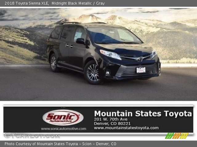 2018 Toyota Sienna XLE in Midnight Black Metallic