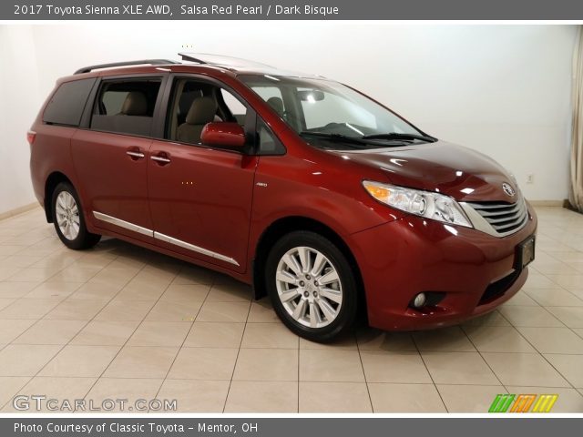 2017 Toyota Sienna XLE AWD in Salsa Red Pearl