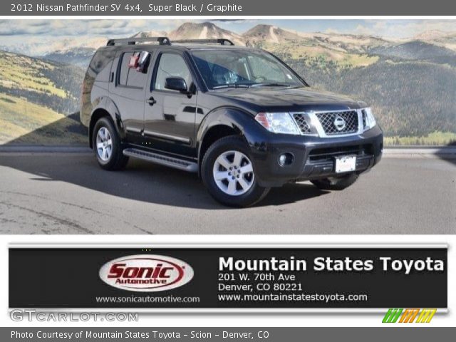 2012 Nissan Pathfinder SV 4x4 in Super Black