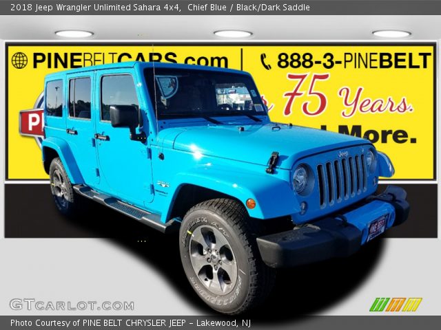 2018 Jeep Wrangler Unlimited Sahara 4x4 in Chief Blue