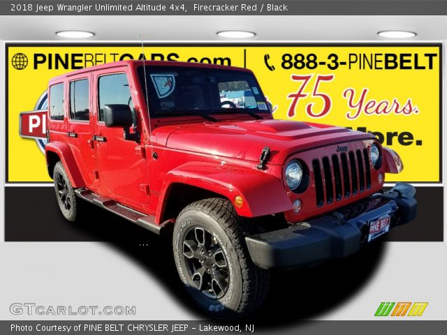 2018 Jeep Wrangler Unlimited Altitude 4x4 in Firecracker Red