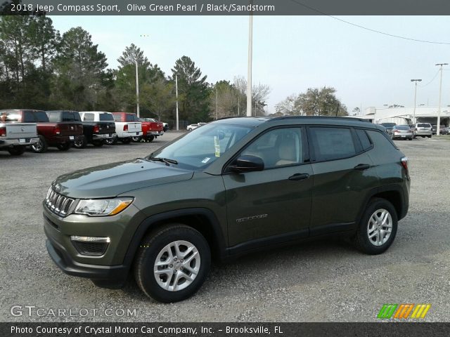 2018 Jeep Compass Sport in Olive Green Pearl