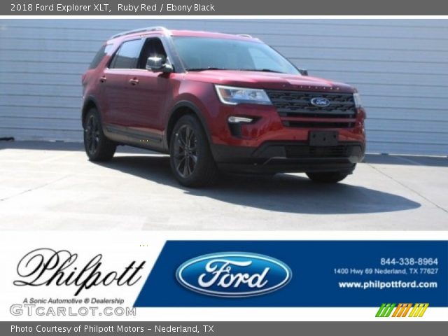 2018 Ford Explorer XLT in Ruby Red
