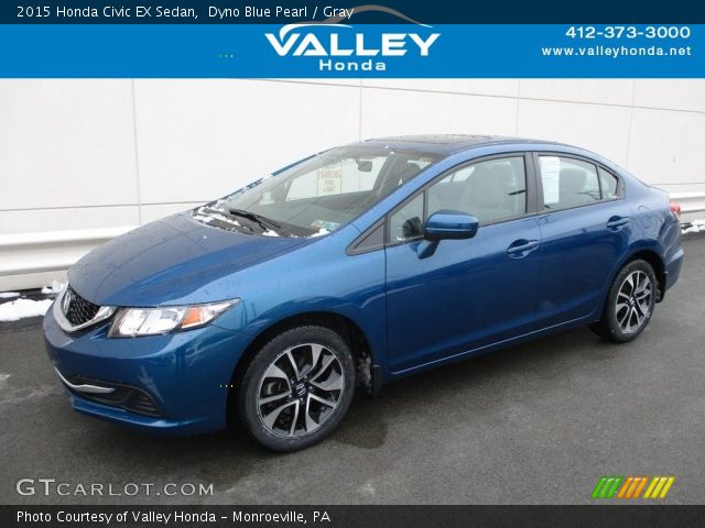 2015 Honda Civic EX Sedan in Dyno Blue Pearl