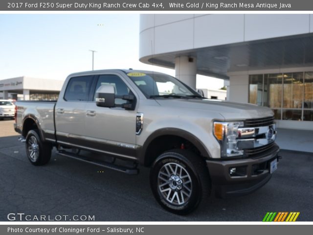 2017 Ford F250 Super Duty King Ranch Crew Cab 4x4 in White Gold