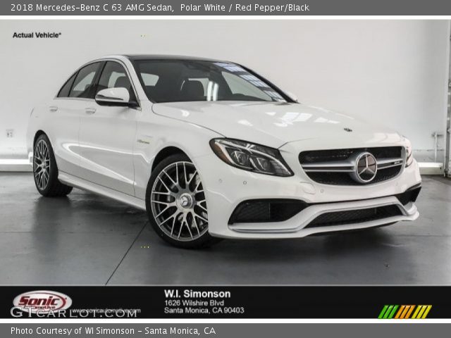 2018 Mercedes-Benz C 63 AMG Sedan in Polar White